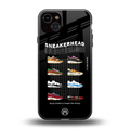 sneakerhead back phone cover | glass case for iphone 15 plus