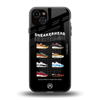 sneakerhead back phone cover | glass case for iphone 15 plus