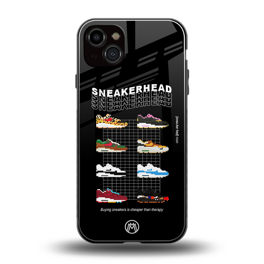 sneakerhead back phone cover | glass case for iphone 15 plus