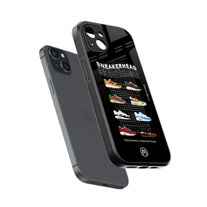 sneakerhead back phone cover | glass case for iphone 15 plus