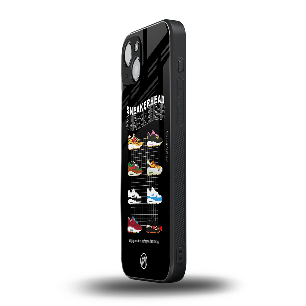 sneakerhead back phone cover | glass case for iphone 14 plus