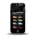 sneakerhead back phone cover | glass case for iphone 14 pro max