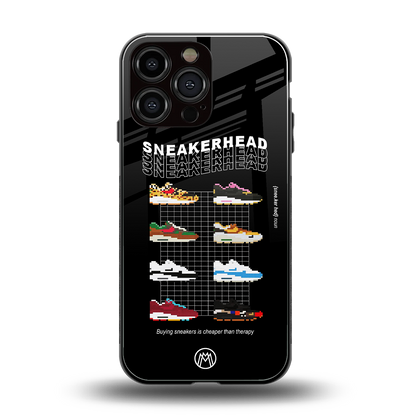 sneakerhead back phone cover | glass case for iphone 14 pro max