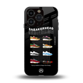 sneakerhead back phone cover | glass case for iphone 15 pro