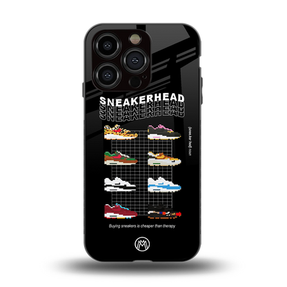 sneakerhead back phone cover | glass case for iphone 14 pro