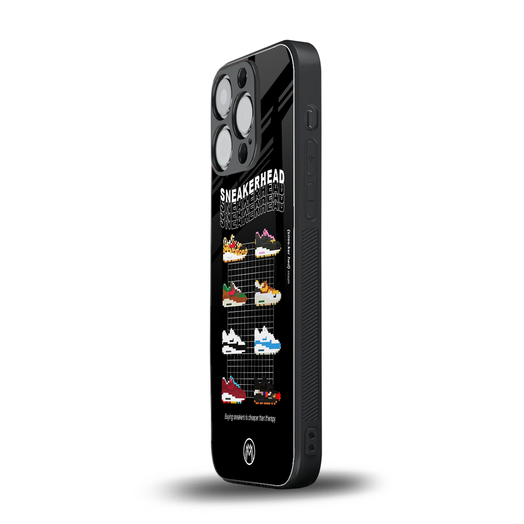 sneakerhead back phone cover | glass case for iphone 15 pro