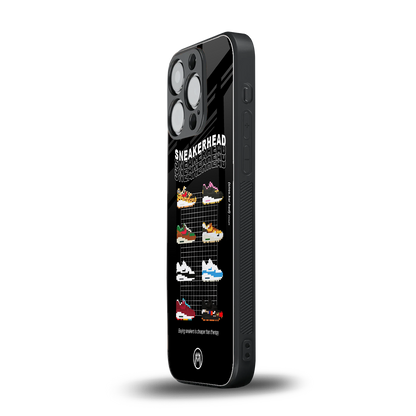 sneakerhead back phone cover | glass case for iphone 14 pro