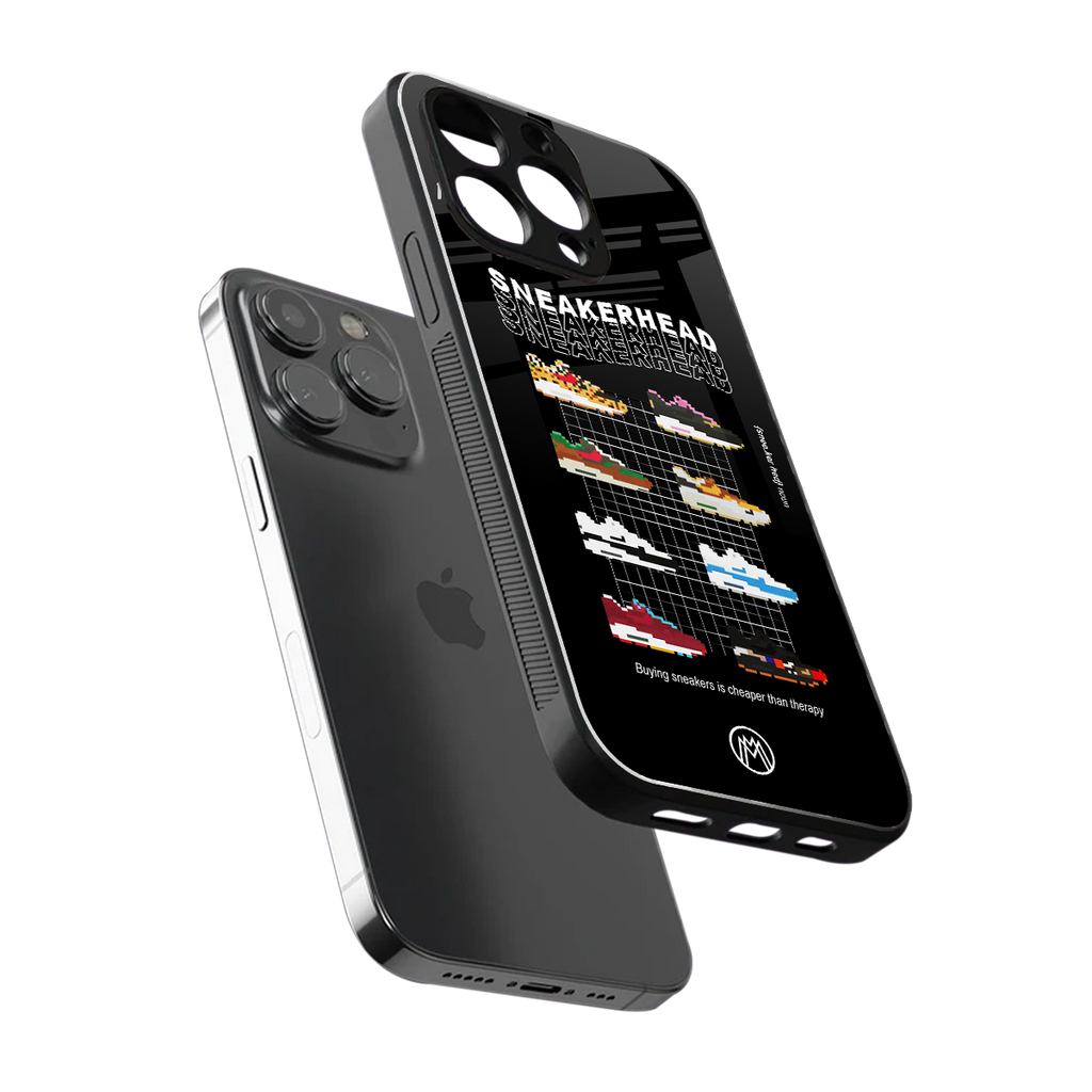 sneakerhead back phone cover | glass case for iphone 15 pro