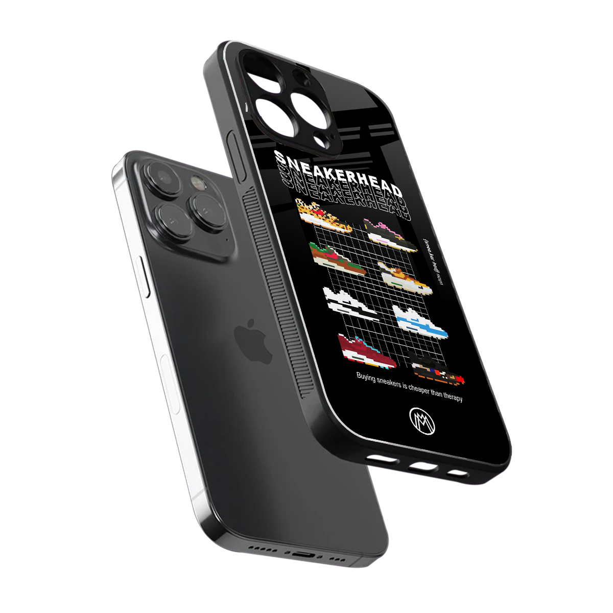 sneakerhead back phone cover | glass case for iphone 14 pro