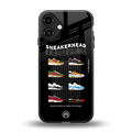 sneakerhead back phone cover | glass case for iphone 16 plus