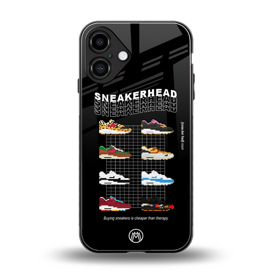 sneakerhead back phone cover | glass case for iphone 16 plus