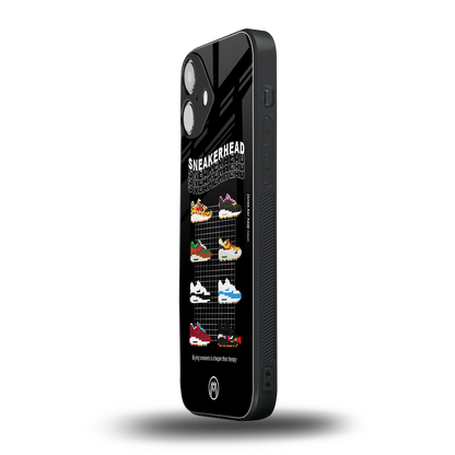 sneakerhead back phone cover | glass case for iphone 16 plus