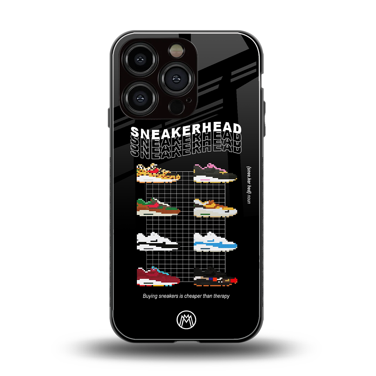 sneakerhead back phone cover | glass case for iphone 16 pro