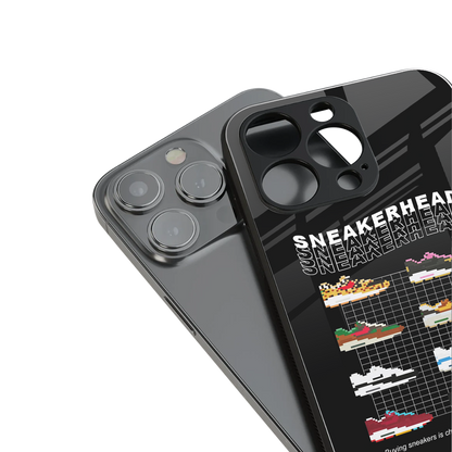 sneakerhead back phone cover | glass case for iphone 14 pro max