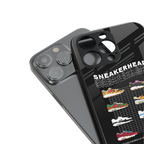 sneakerhead back phone cover | glass case for iphone 15 pro
