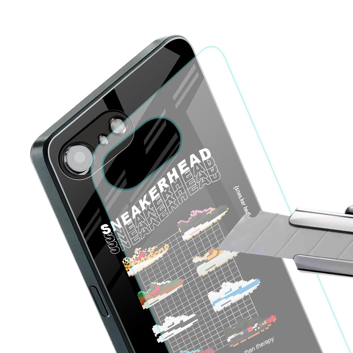 sneakerhead back phone cover | glass case for iphone 16e