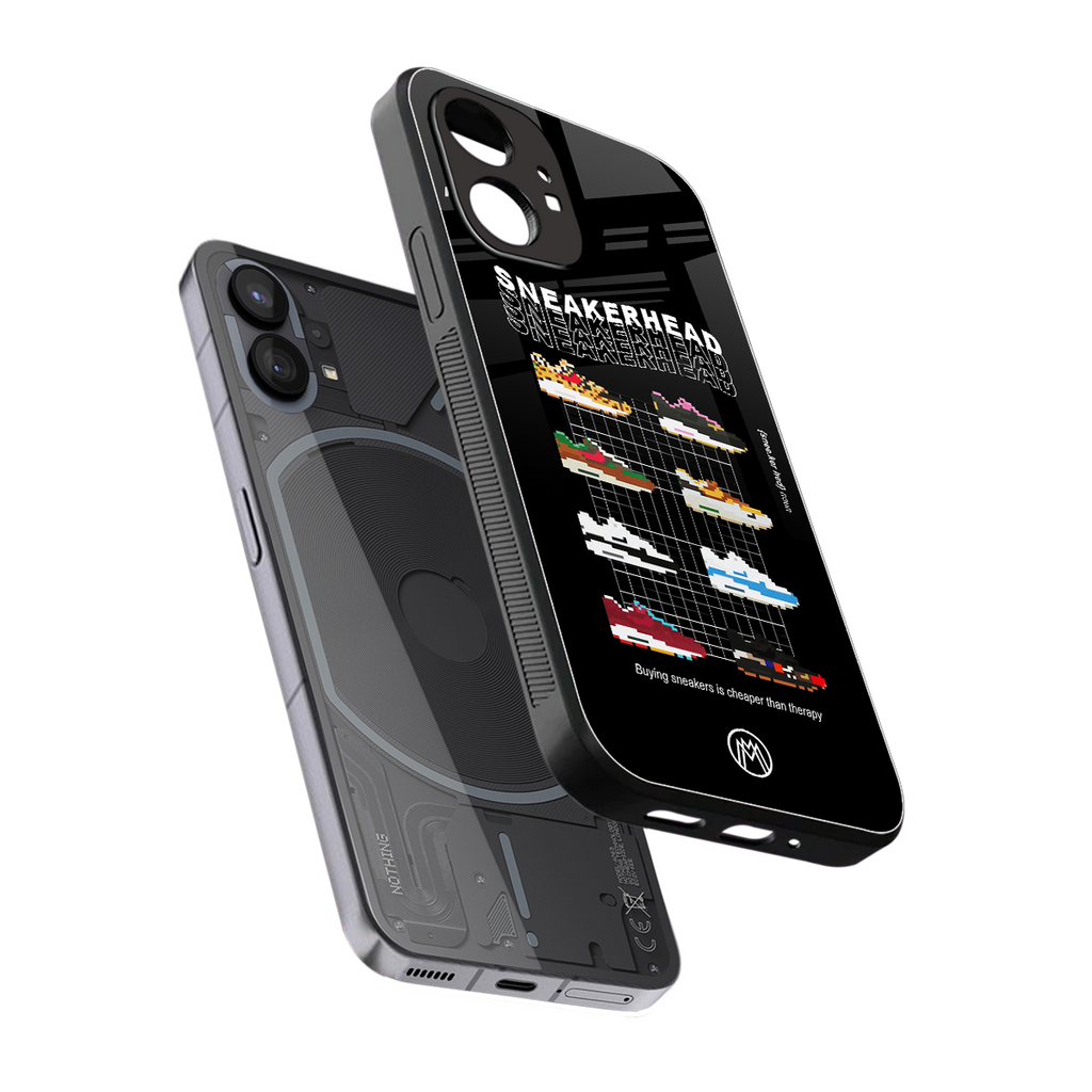 sneakerhead back phone cover | glass case for nothing phone 1