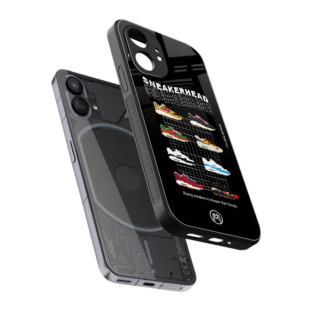 sneakerhead back phone cover | glass case for nothing phone 1