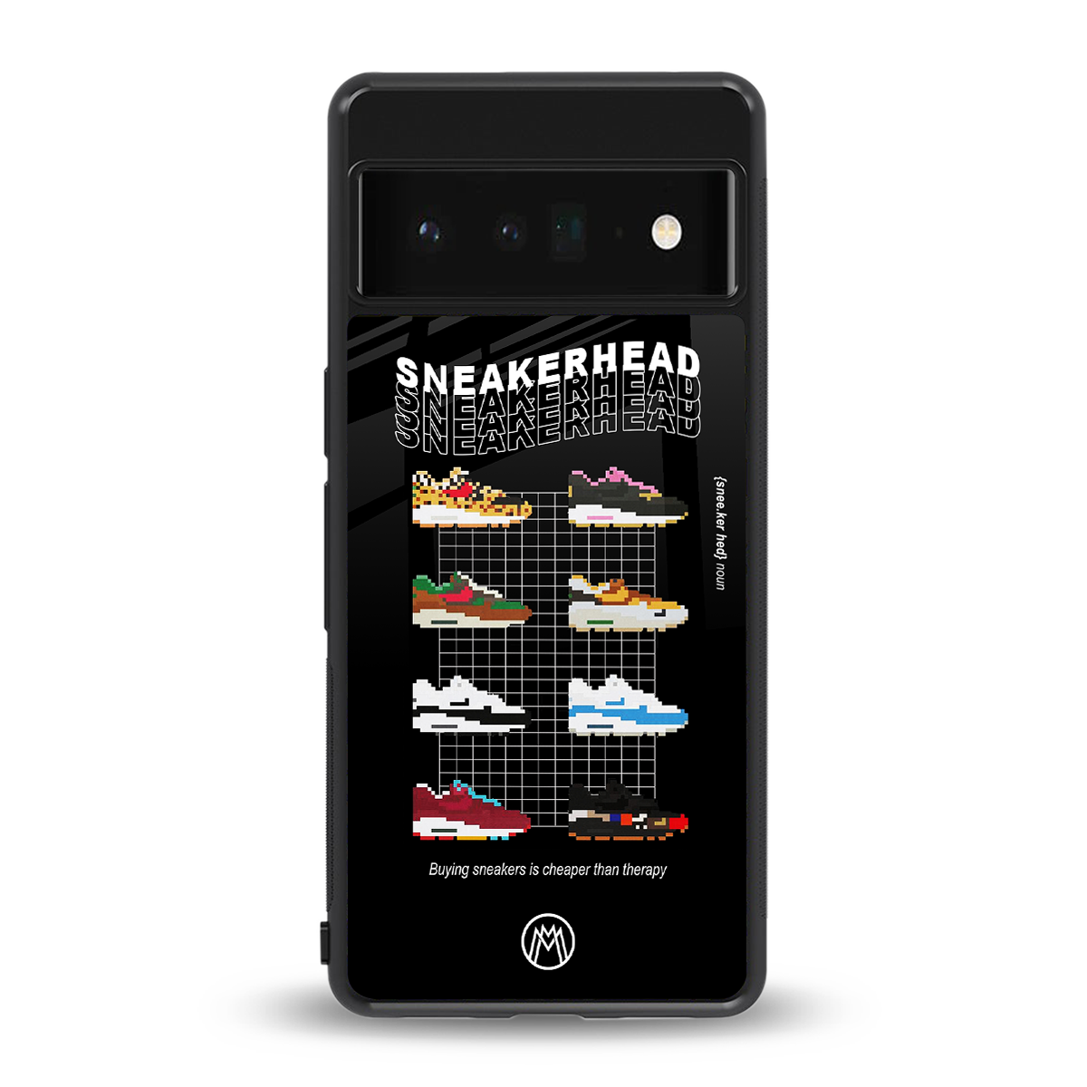 sneakerhead back phone cover | glass case for google pixel 6 pro