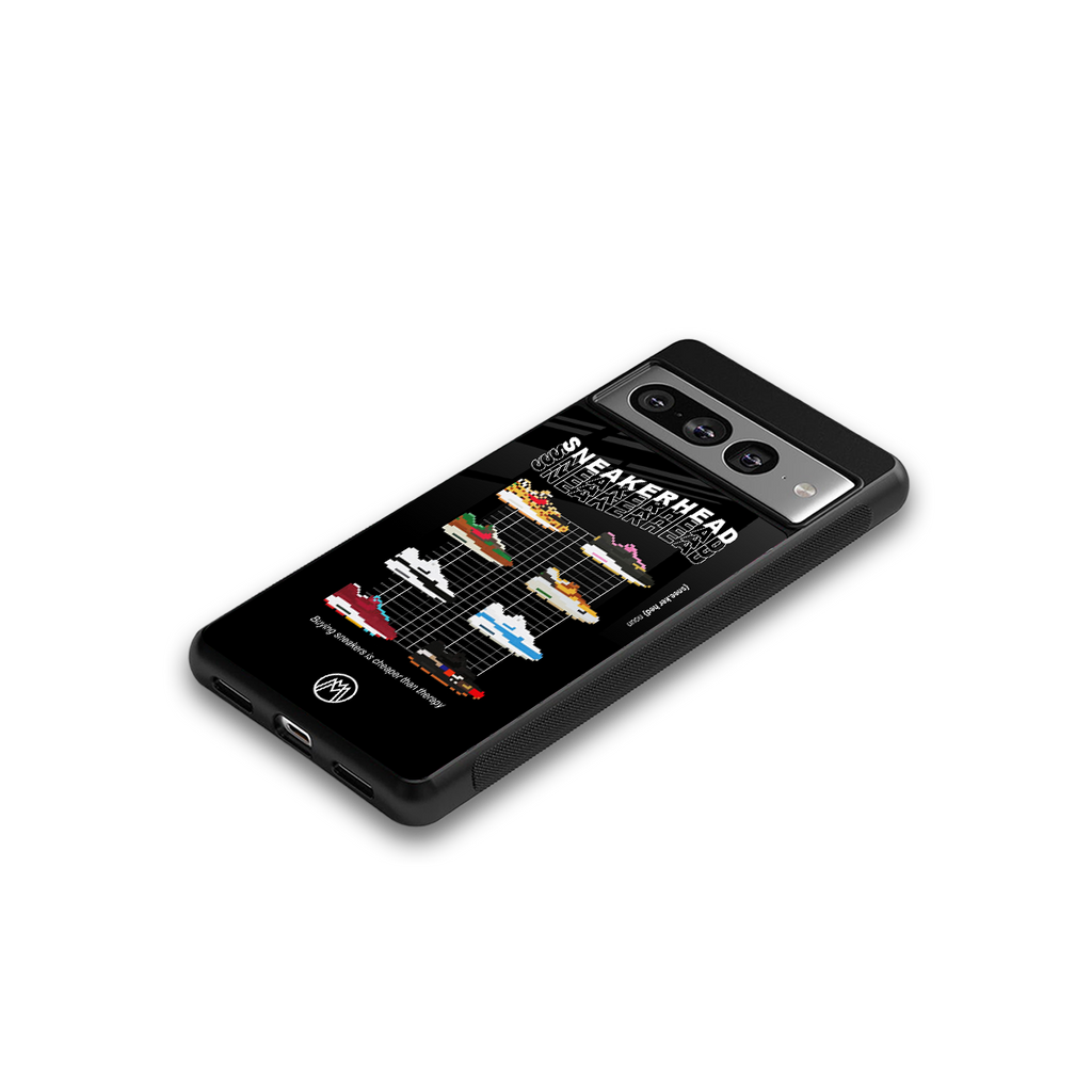 sneakerhead back phone cover | glass case for google pixel 7 pro