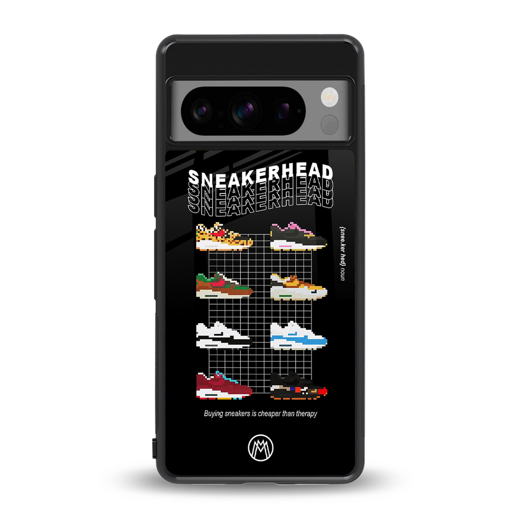 sneakerhead back phone cover | glass case for google pixel 8 pro