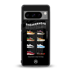sneakerhead back phone cover | glass case for google pixel 8 pro