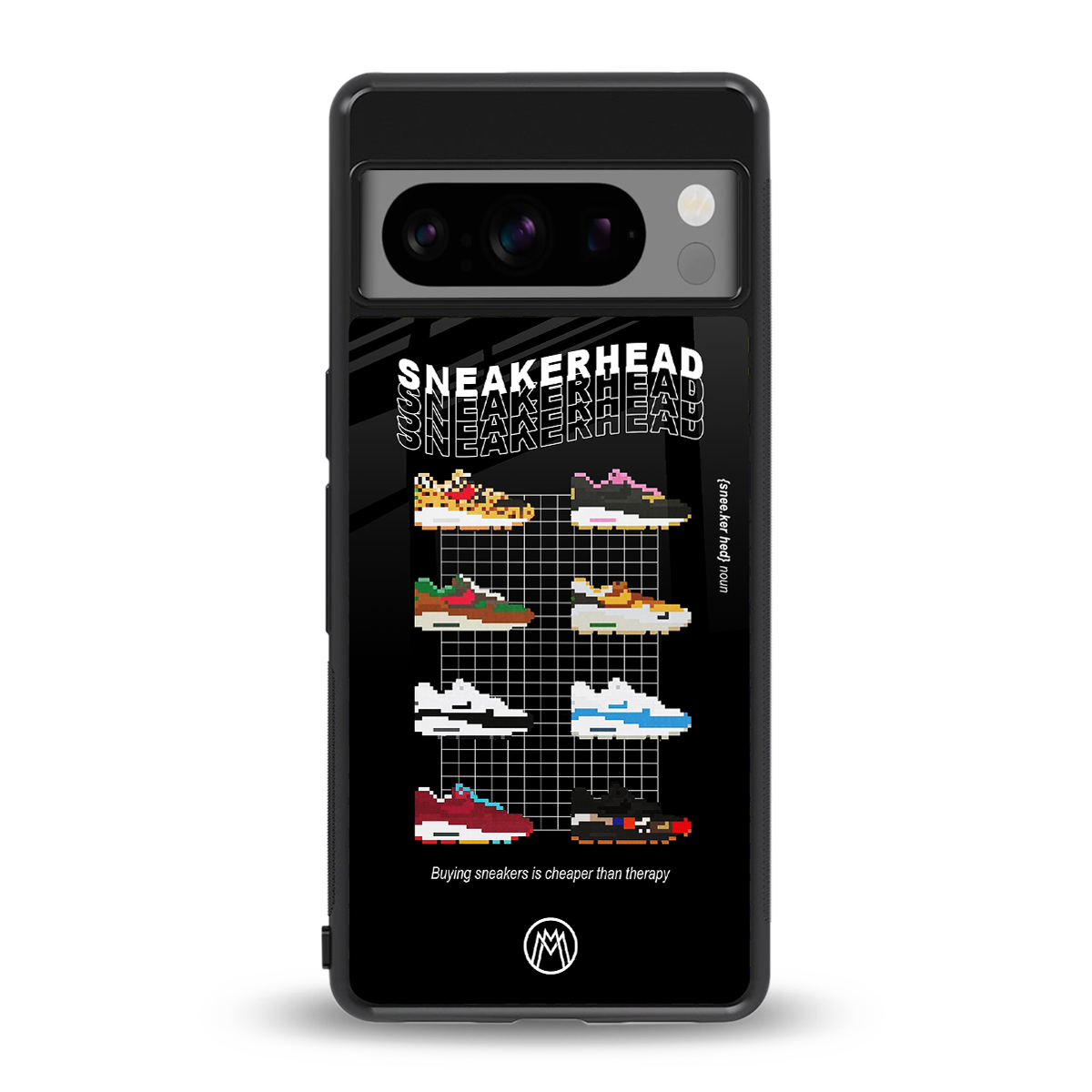sneakerhead back phone cover | glass case for google pixel 8 pro