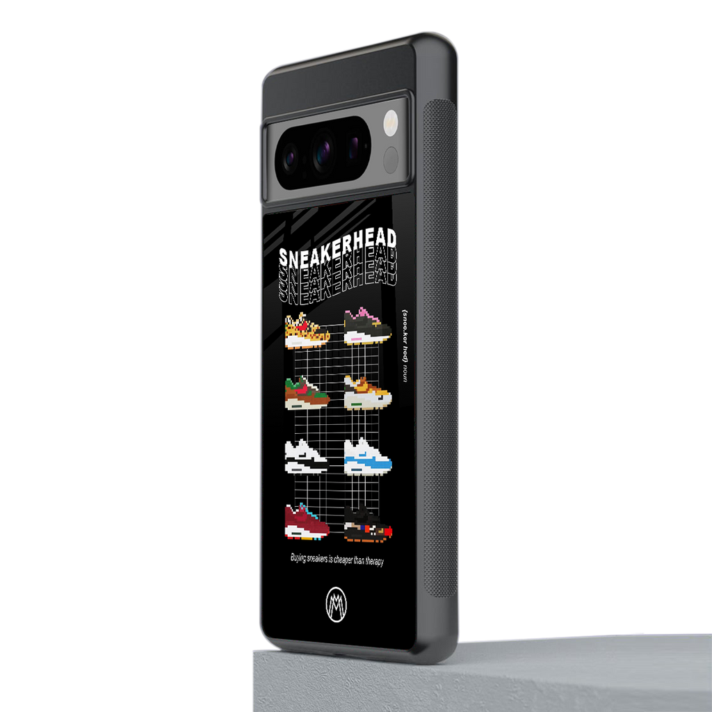 sneakerhead back phone cover | glass case for google pixel 8 pro
