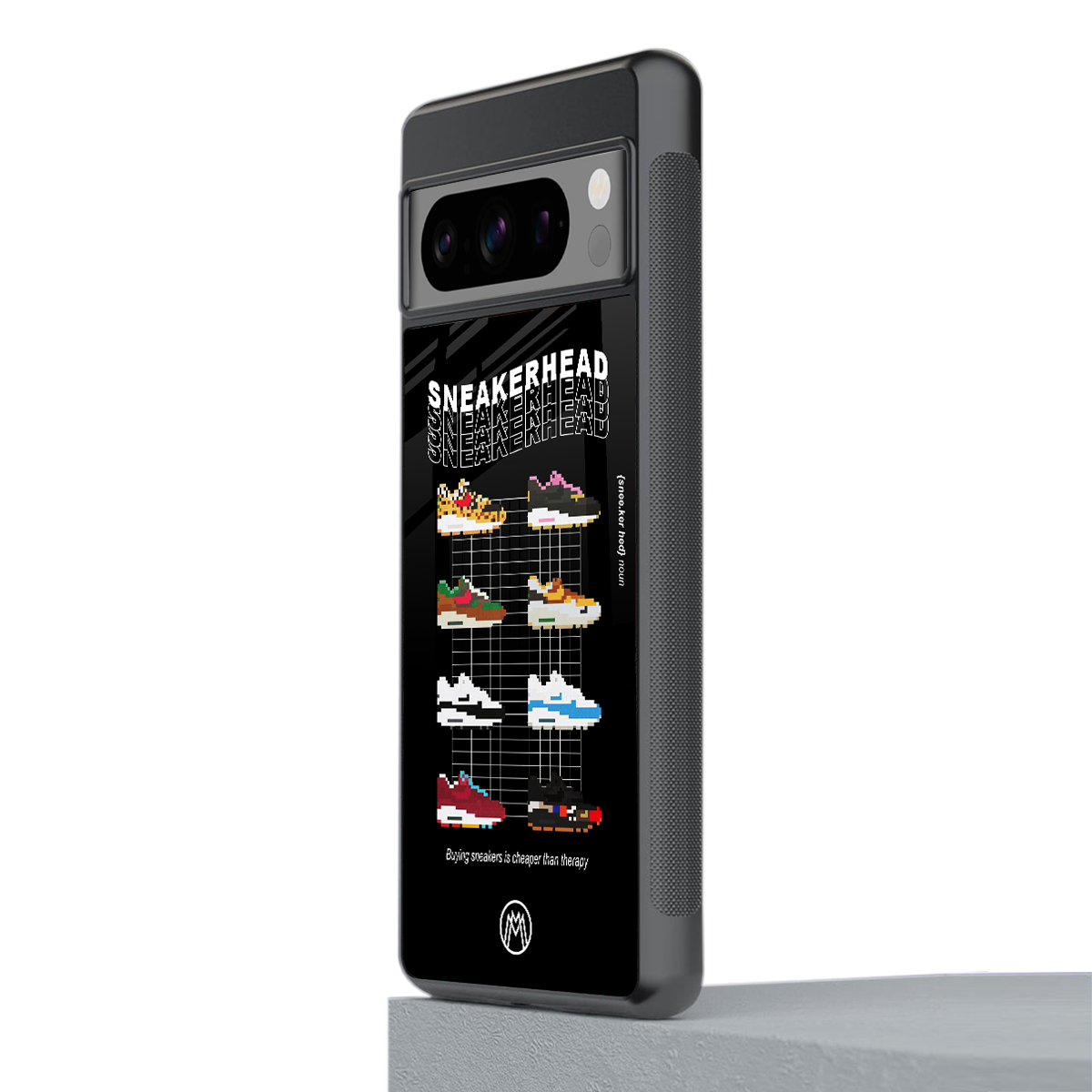sneakerhead back phone cover | glass case for google pixel 8 pro