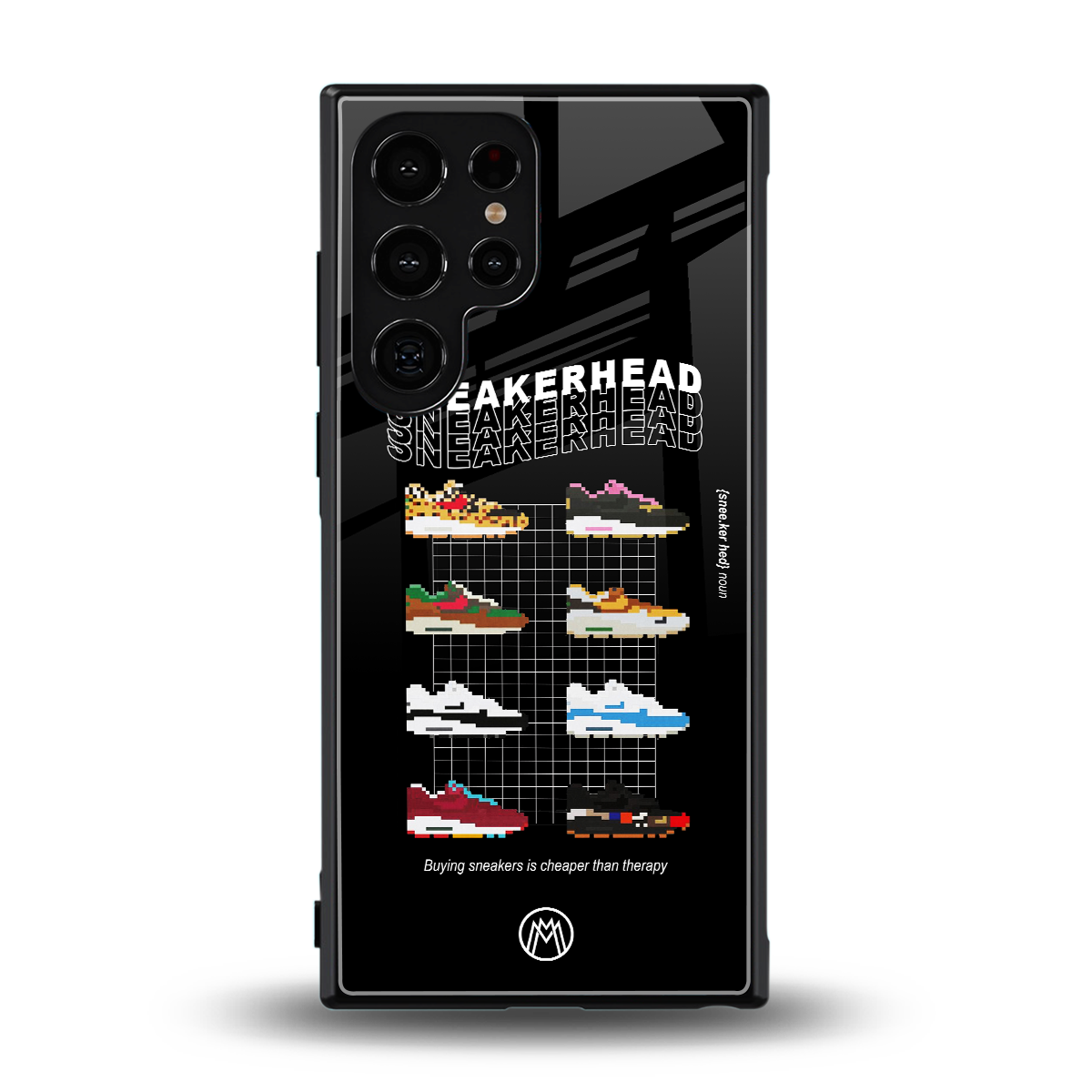 sneakerhead back phone cover | glass case for samsung galaxy s23 ultra