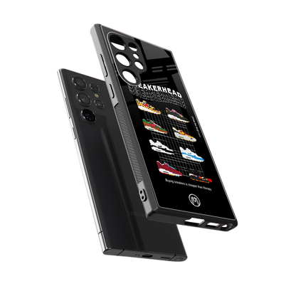 sneakerhead back phone cover | glass case for samsung galaxy s23 ultra