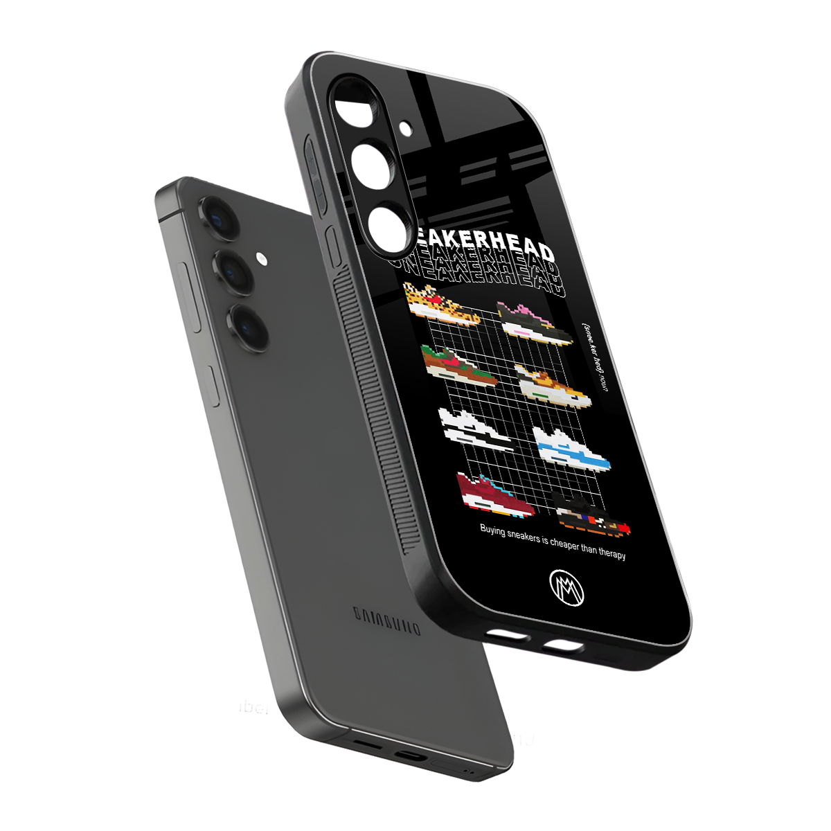 sneakerhead back phone cover | glass case for samsung galaxy s23 fe