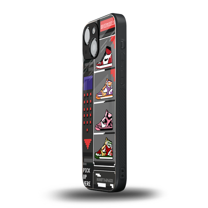 sneaxels back phone cover | glass case for iphone 13 mini