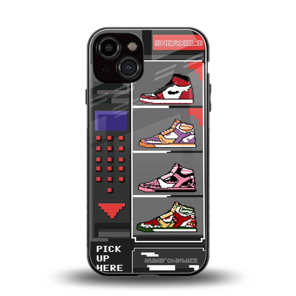sneaxels back phone cover | glass case for iphone 13