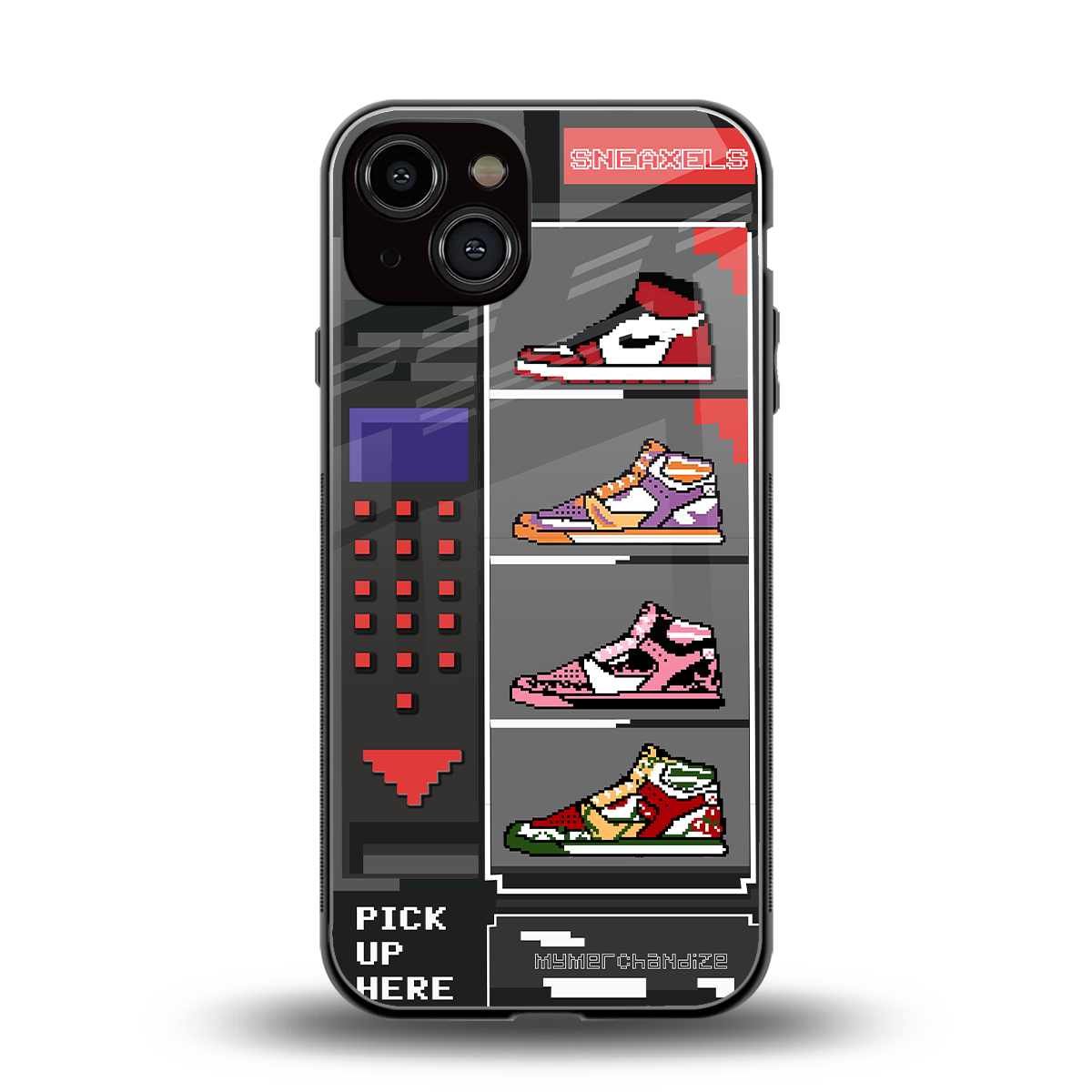 sneaxels back phone cover | glass case for iphone 13