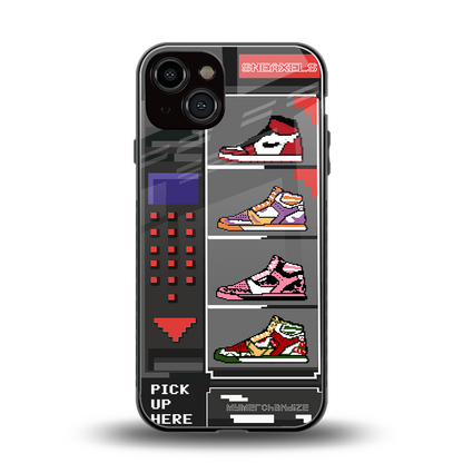 sneaxels back phone cover | glass case for iphone 13