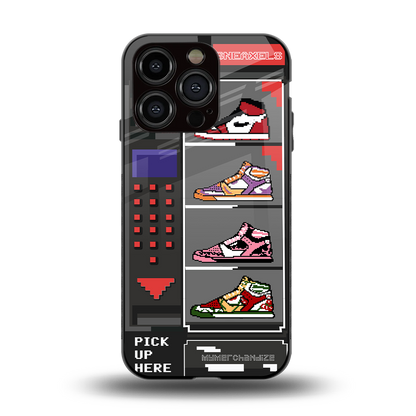 sneaxels back phone cover | glass case for iphone 14 pro