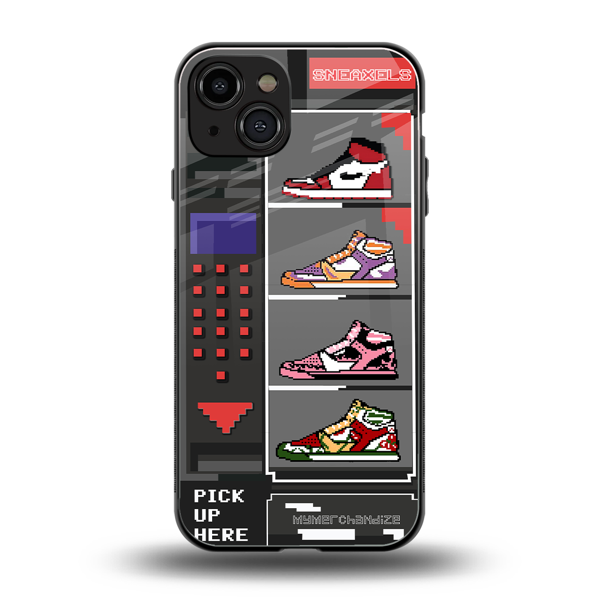 sneaxels back phone cover | glass case for iphone 15