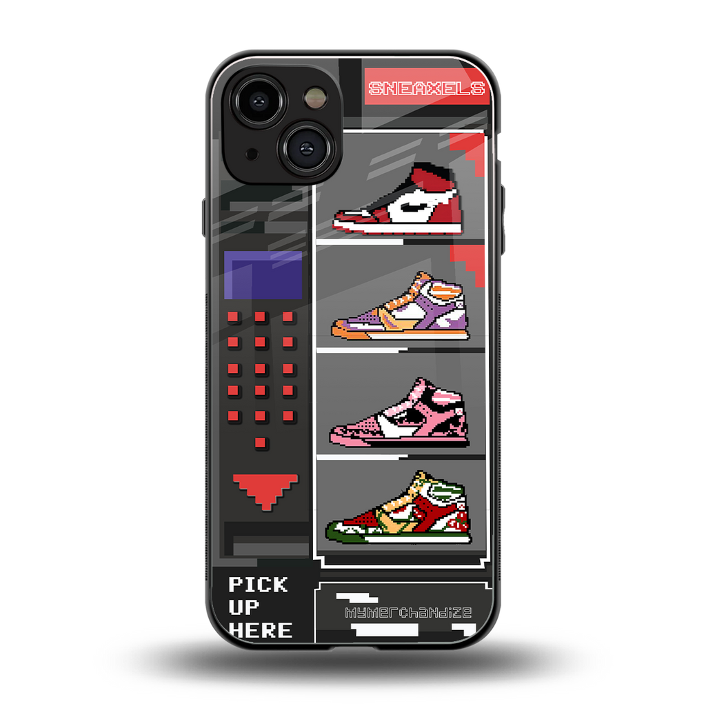 sneaxels back phone cover | glass case for iphone 14