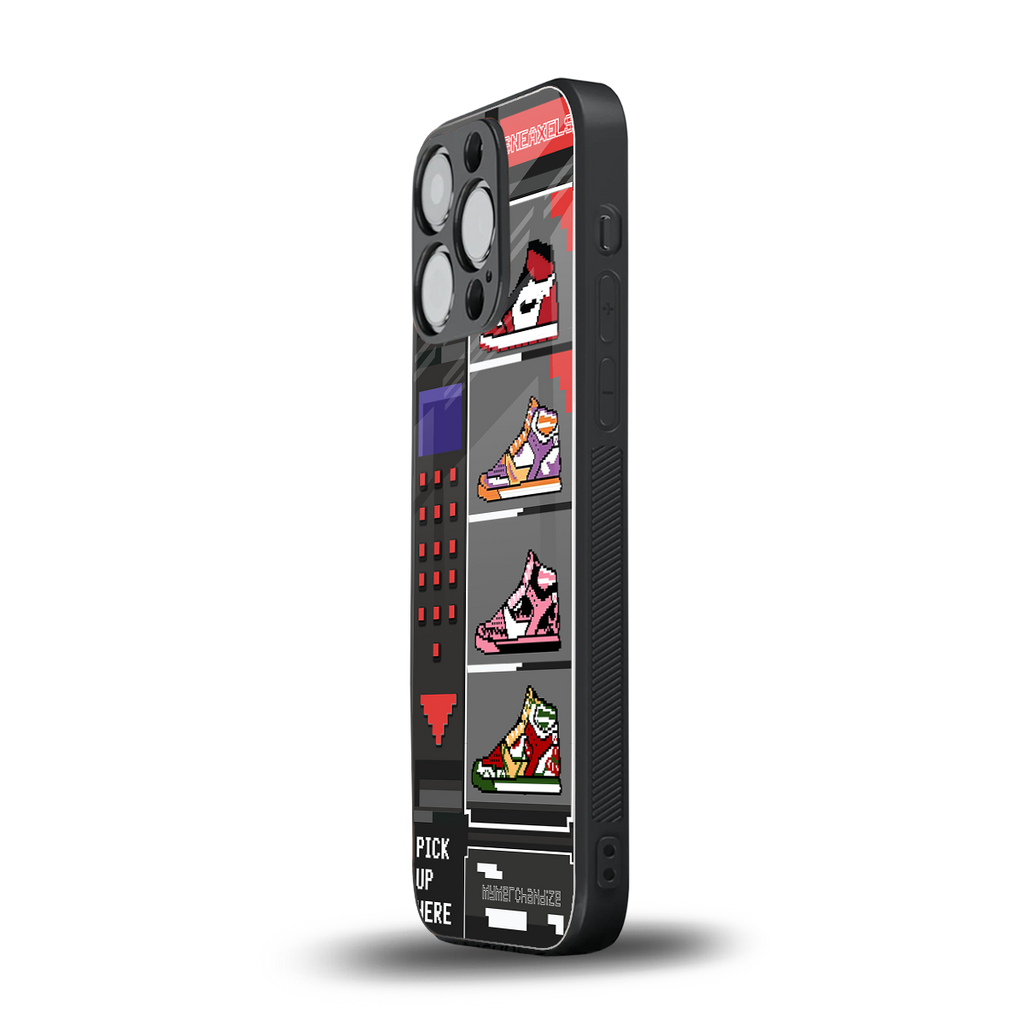 sneaxels back phone cover | glass case for iphone 16 pro