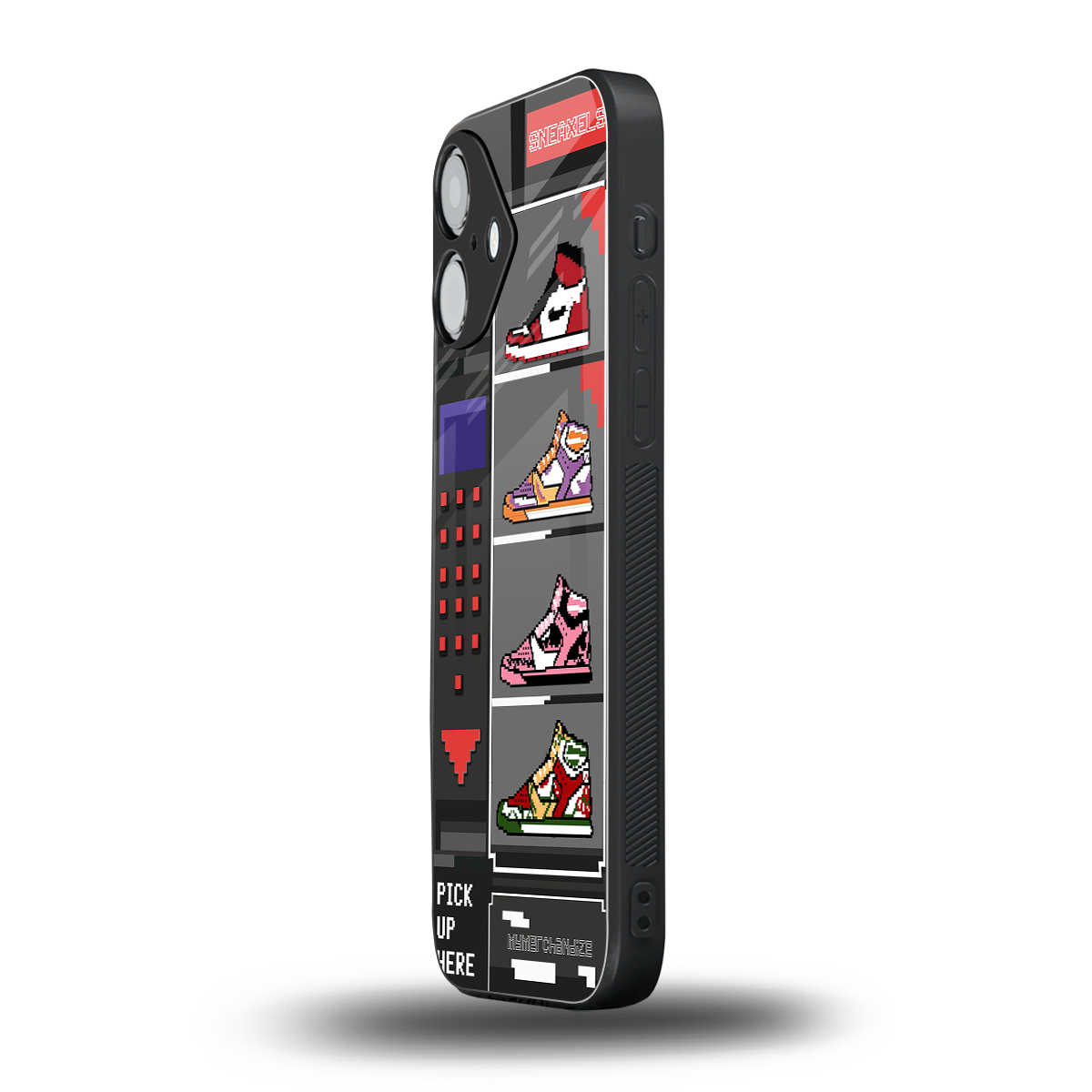 sneaxels back phone cover | glass case for iphone 16