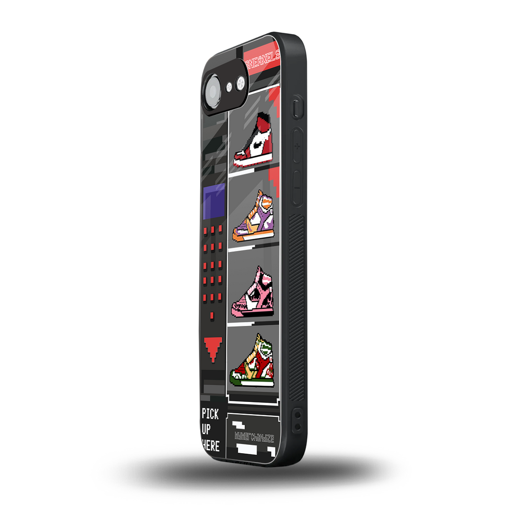 sneaxels back phone cover | glass case for iphone 16e