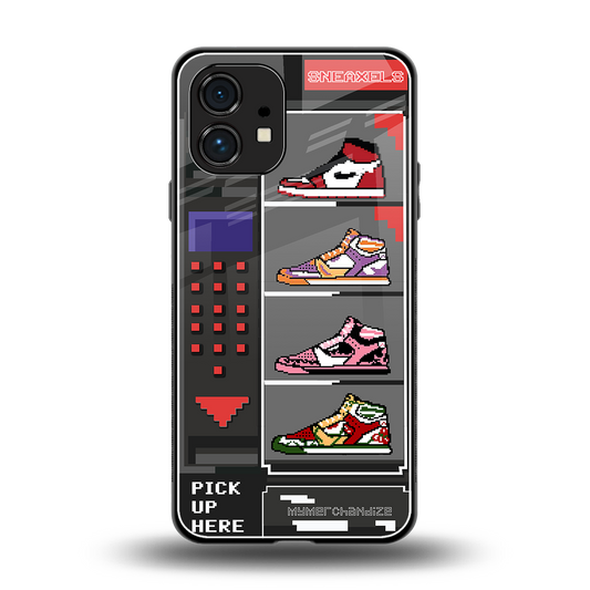sneaxels back phone cover | glass case for nothing phone 1
