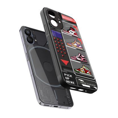 sneaxels back phone cover | glass case for nothing phone 1
