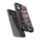 sneaxels back phone cover | glass case for nothing phone 2