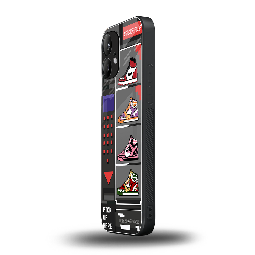 sneaxels back phone cover | glass case for nothing phone 2