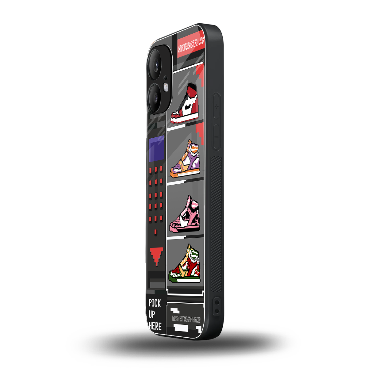 sneaxels back phone cover | glass case for nothing phone 2