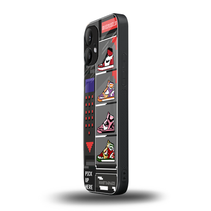 sneaxels back phone cover | glass case for nothing phone 2