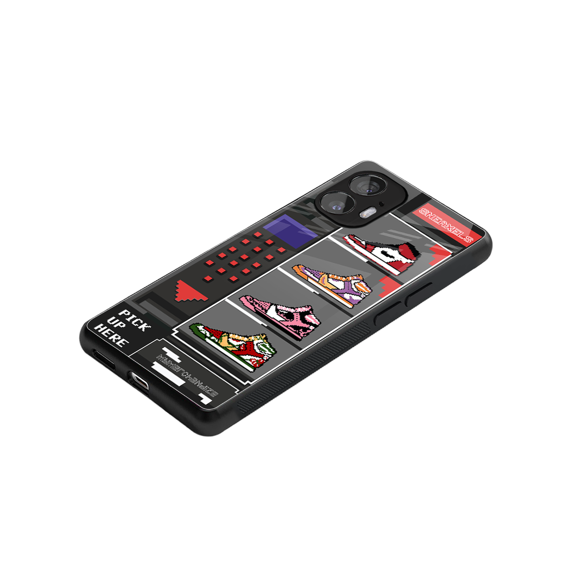 sneaxels back phone cover | glass case for nothing phone 2