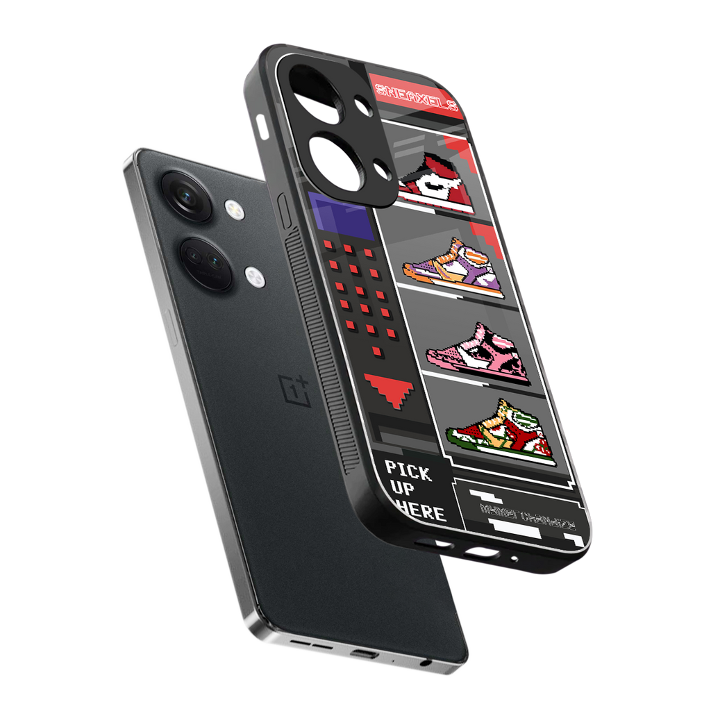 sneaxels back phone cover | glass case for oneplus nord 3